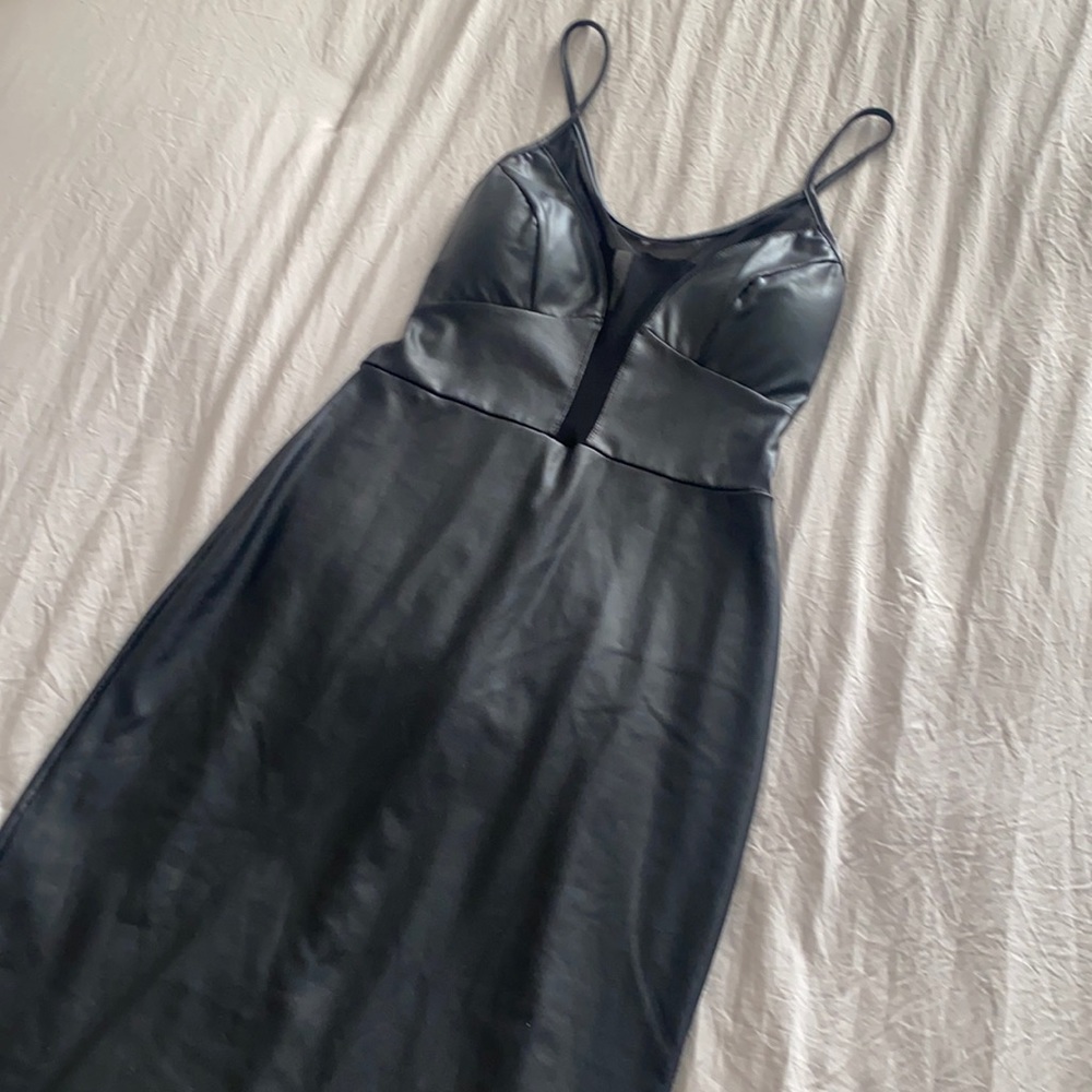 Black spandex dress